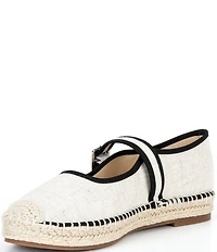 Copper Key Destin Linen Mary Jane Espadrille Flats