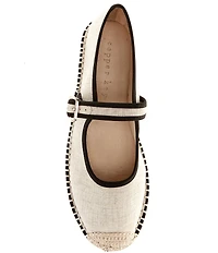 Copper Key Destin Linen Mary Jane Espadrille Flats