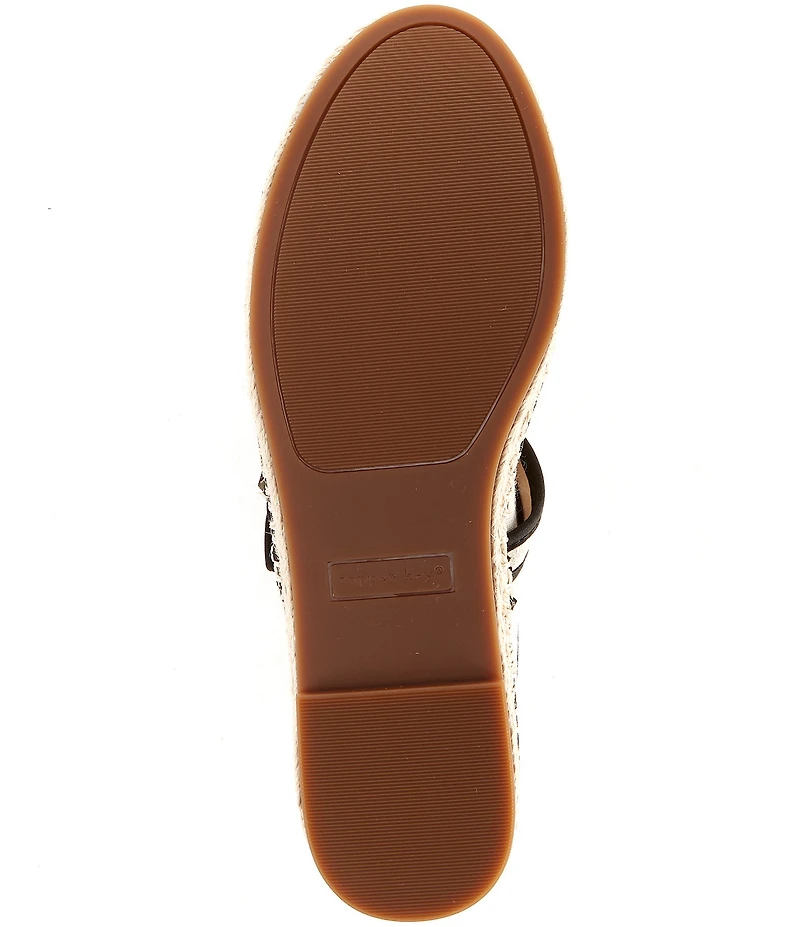 Copper Key Destin Linen Mary Jane Espadrille Flats