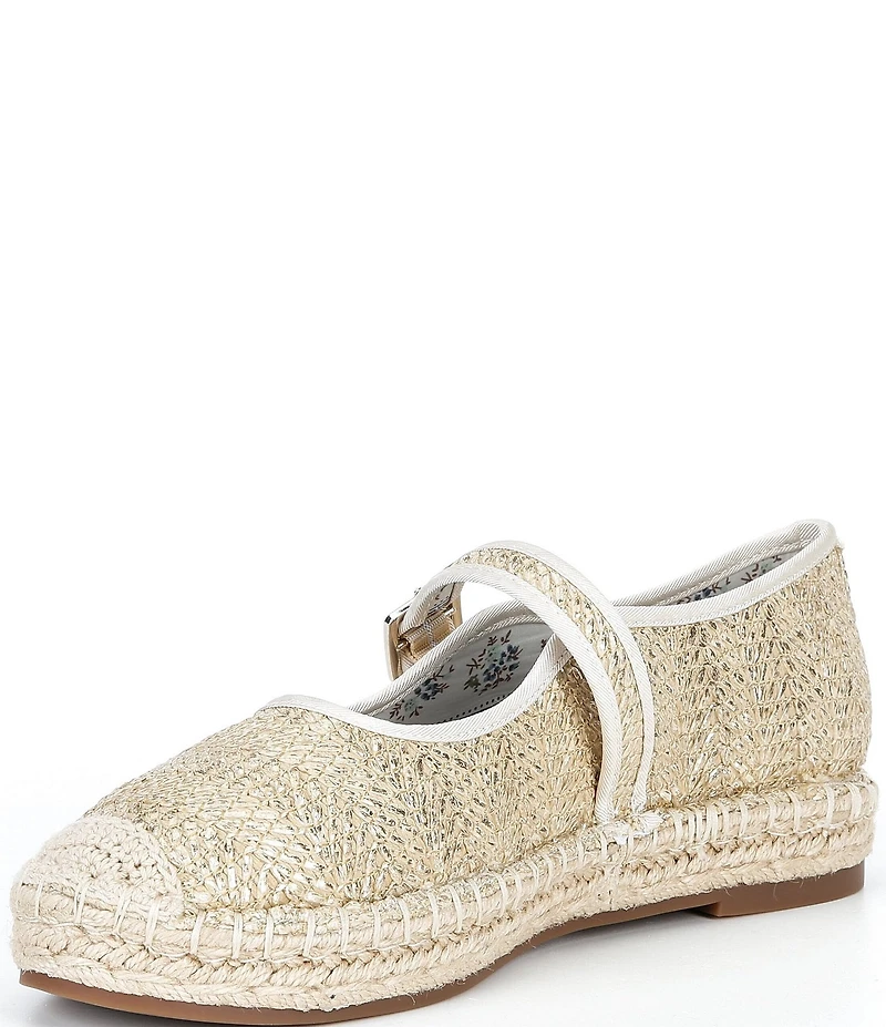 Copper Key Destin Raffia Mary Jane Espadrille Flats