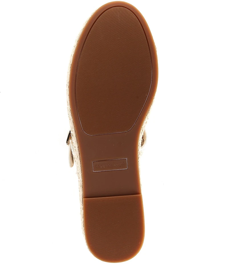 Copper Key Destin Raffia Mary Jane Espadrille Flats
