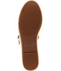 Copper Key Destin Raffia Mary Jane Espadrille Flats