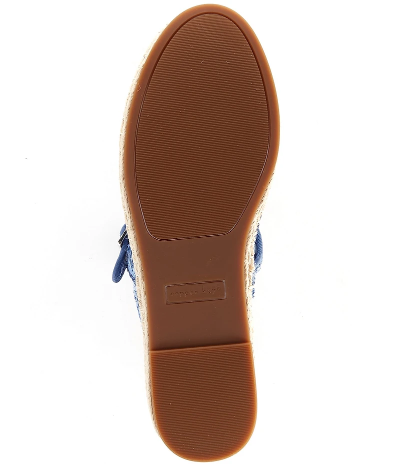 Copper Key Destin Raffia Mary Jane Espadrille Flats