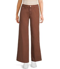 Copper Key Dyed Denim Wide Leg Jeans