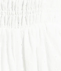 Copper Key Embroidered Eyelet Dress