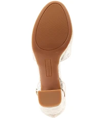 Copper Key Emirie Metallic Ankle Strap Platform Pumps
