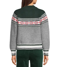 Copper Key Fair Isle Mock Neck Sweater