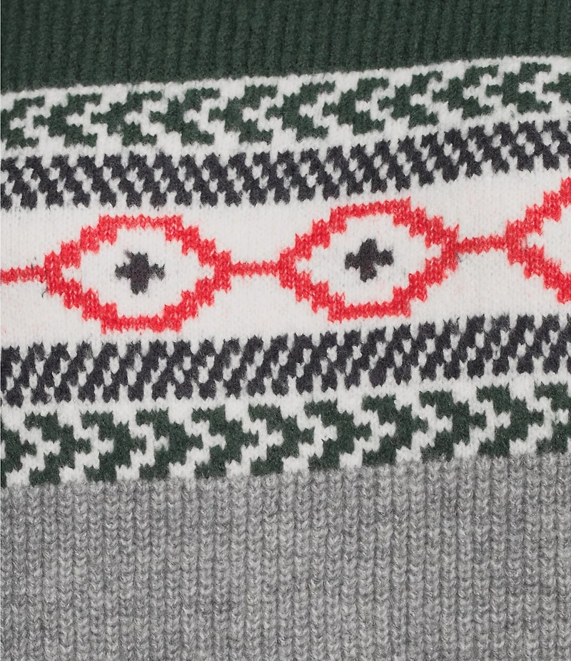 Copper Key Fair Isle Mock Neck Sweater