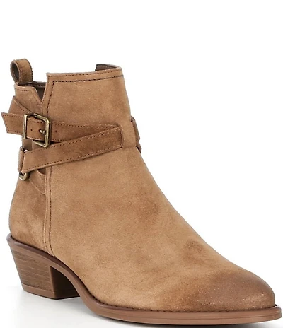 Copper Key Fairly Suede Buckle Hardware Booties