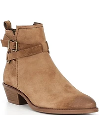 Copper Key Fairly Suede Buckle Hardware Booties