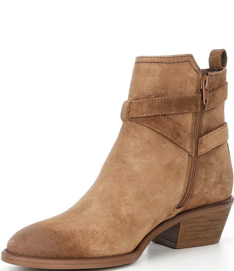 Copper Key Fairly Suede Buckle Hardware Booties