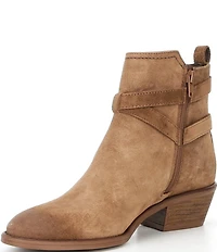 Copper Key Fairly Suede Buckle Hardware Booties