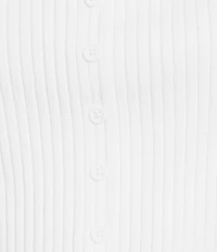 Copper Key Faux Button Front Tube Top