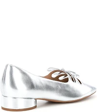 Copper Key Frolic Metallic Leather Double Bow Mary Jane Pumps