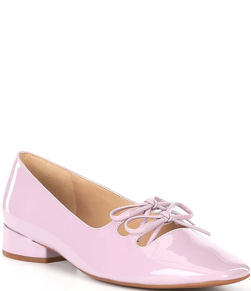Copper Key Frolic Patent Double Bow Mary Jane Pumps