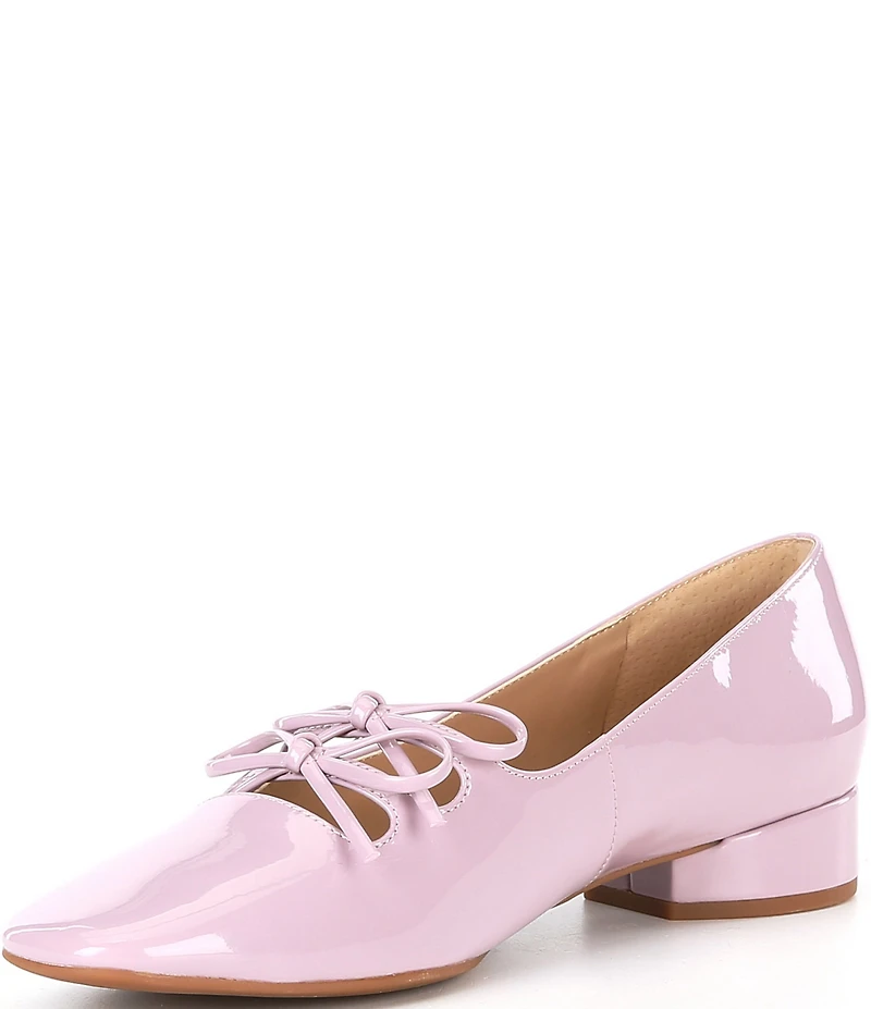 Copper Key Frolic Patent Double Bow Mary Jane Pumps