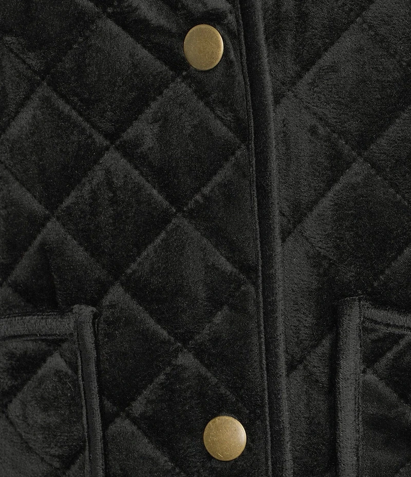 Copper Key Front Pocket Quilted Jacket