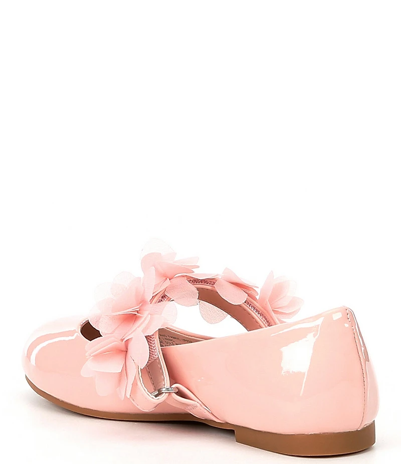 Copper Key Girls' Chiffon Patent Floral Flats (Infant)