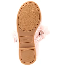Copper Key Girls' Chiffon Patent Floral Flats (Infant)