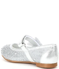 Copper Key Girls' Amelia Rhinestone Butterfly Ornamented Mary Jane Flats (Infant)