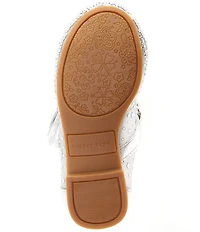 Copper Key Girls' Amelia Rhinestone Butterfly Ornamented Mary Jane Flats (Toddler)