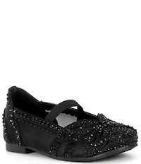 Copper Key Girls' Anise Rhinestone Butterfly Mesh Flats (Infant)