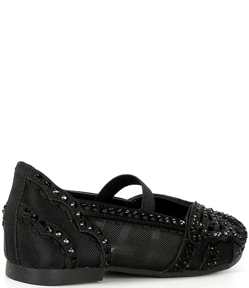 Copper Key Girls' Anise Rhinestone Butterfly Mesh Flats (Infant)