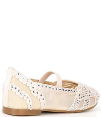 Copper Key Girls' Anise Rhinestone Butterfly Mesh Flats (Infant)