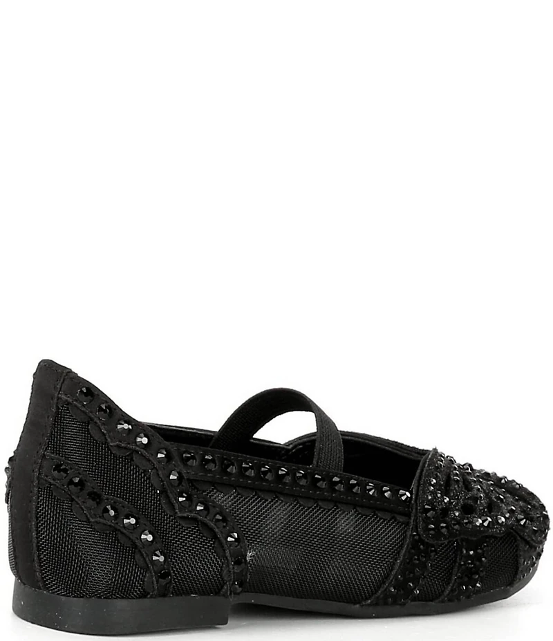 Copper Key Girls' Anise Rhinestone Butterfly Mesh Flats (Toddler)