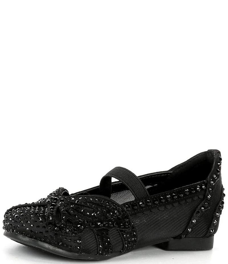 Copper Key Girls' Anise Rhinestone Butterfly Mesh Flats (Toddler)