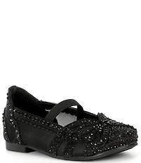 Copper Key Girls' Anise Rhinestone Butterfly Mesh Flats (Youth)