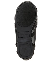 Copper Key Girls' Anise Rhinestone Butterfly Mesh Flats (Youth)