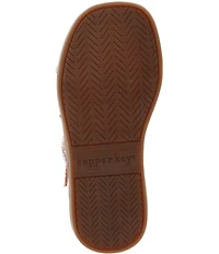 Copper Key Girls' Bea Butterfly Ornamented Embellished Ankle Strap Sandals (Toddler)