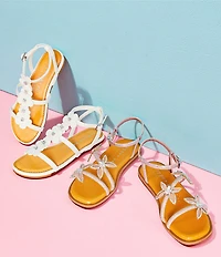 Copper Key Girls' Bea Butterfly Ornamented Embellished Ankle Strap Sandals (Toddler)