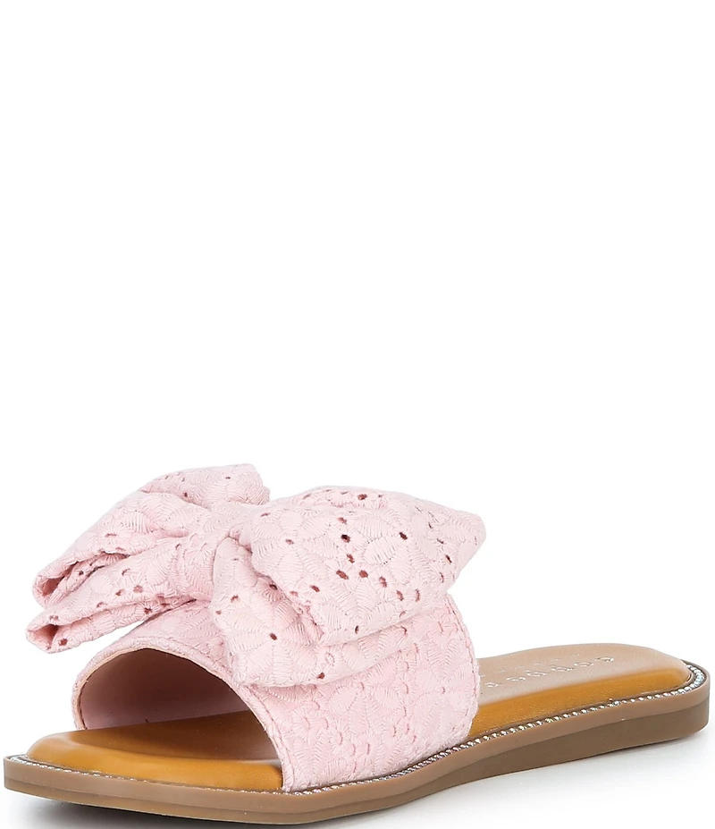 Copper Key Girls' Beelong Bow Slide Sandals (Toddler)