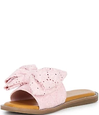 Copper Key Girls' Beelong Bow Slide Sandals (Toddler)