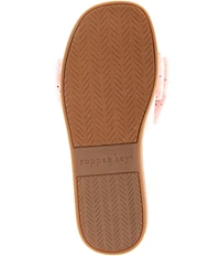 Copper Key Girls' Beelong Bow Slide Sandals (Toddler)
