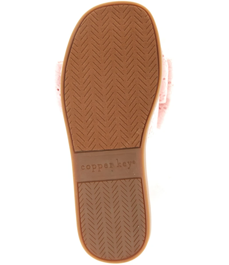 Copper Key Girls' Beelong Bow Slide Sandals (Youth)
