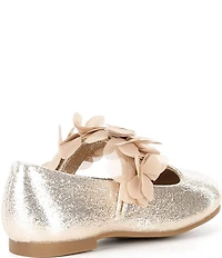 Copper Key Girls' Blossom Chiffon Floral Mary Jane Flats (Infant)