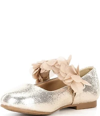 Copper Key Girls' Blossom Chiffon Floral Mary Jane Flats (Infant)