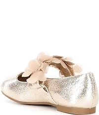 Copper Key Girls' Blossom Chiffon Floral Mary Jane Flats (Toddler)