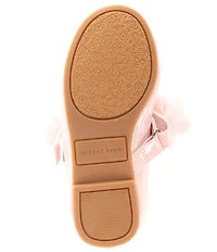 Copper Key Girls' Blossom Chiffon Patent Floral Flats (Toddler)