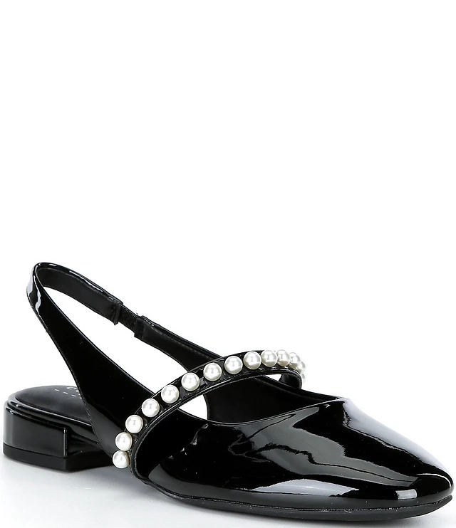 Copper Key Girls' Camilla Pearl Slingback Flats (Youth)