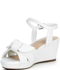 Copper Key Girls' Charlotte Wedge Bow Sandals (Toddler)