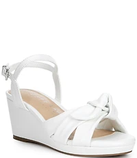 Copper Key Girls' Charlotte Wedge Bow Sandals (Youth)