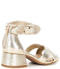 Copper Key Girls' Cyndy Shimmer Bow Dress Sandals (Toddler)