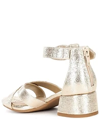 Copper Key Girls' Cyndy Shimmer Bow Dress Sandals (Toddler)