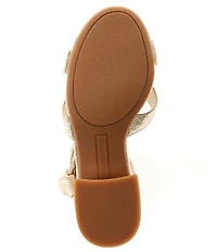 Copper Key Girls' Cyndy Shimmer Bow Dress Sandals (Toddler)