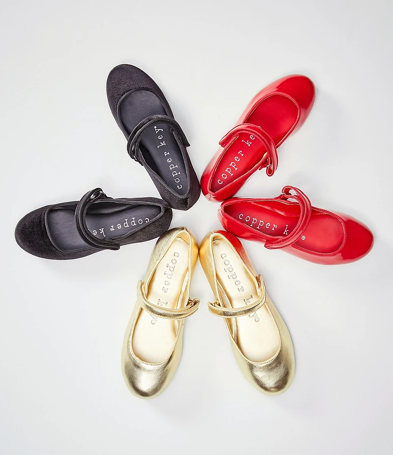 Copper Key Girls' Darrling Patent Mary Janes (Infant)