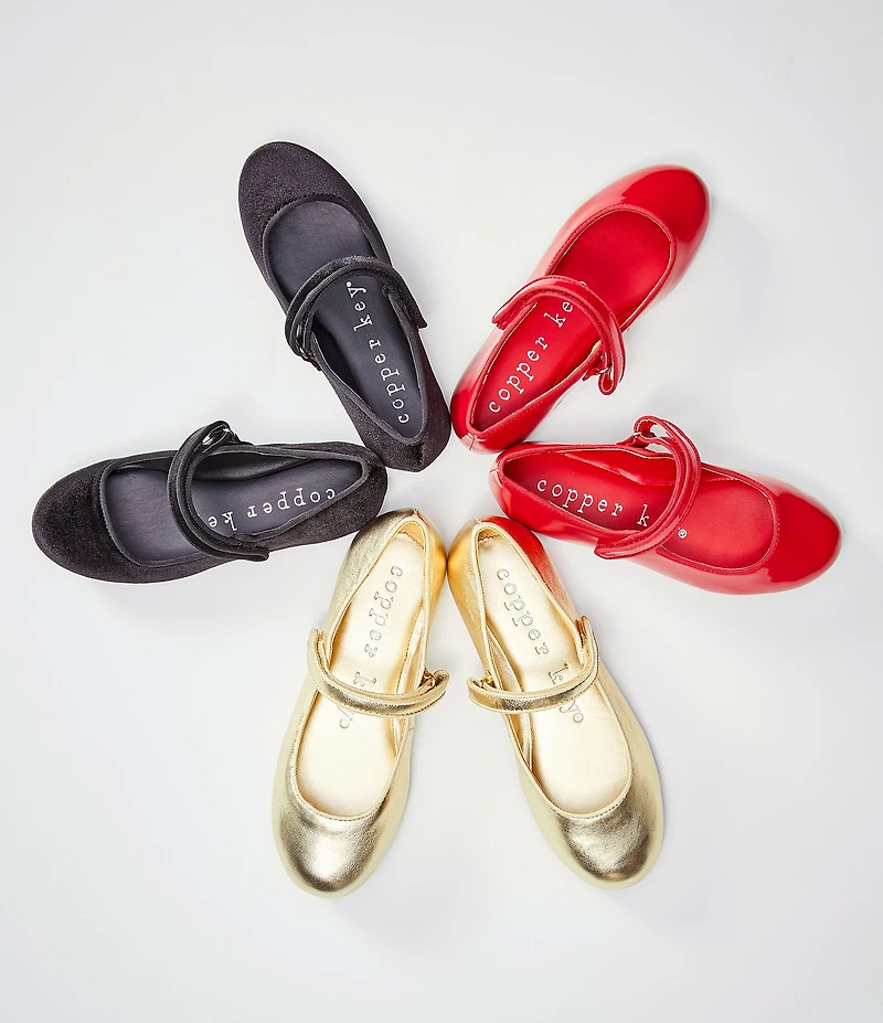 Copper Key Girls' Darrling Patent Mary Janes (Youth)